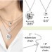 POWWA Mother Daughter Necklace Set for 3 Dandelion Matching Pendant Necklaces for Mum and 2 Daughter Jewellery Gift for Mummy and Me-P-N007-3