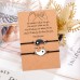 POWWA Yin Yang Bracelets Ying Yang Couples Jewelry Gifts Matching Relationship Bracelets For 2 Girlfriend Boyfriend Bf Gf His And Her-P-PB-YY