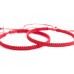 POWWA Red String of Fate Bracelets Kabbalah Protection Good Luck Friendship Matching Bracelets for Lover Women Men-P-RB-red