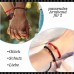 POWWA Pärchen Armband für Damen Herren Kabbala Schutz Rot Armband Glück Amulett Freundschaft Passende Armbänder für Paar Beste Freundin Freundschaft Bff-P-S001