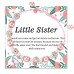 POWWA Little Sister Bracelets for Girls Pink Pearl Heart Charm Bracelets Jewelry Gifts for Big Little Sister-P-W004